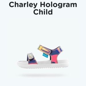 Native brand Charlie hologram child sandal